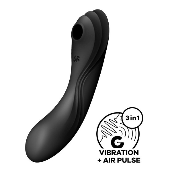 Satisfyer Curvy Trinity 4 - Δονητής Μαύρος 17εκ